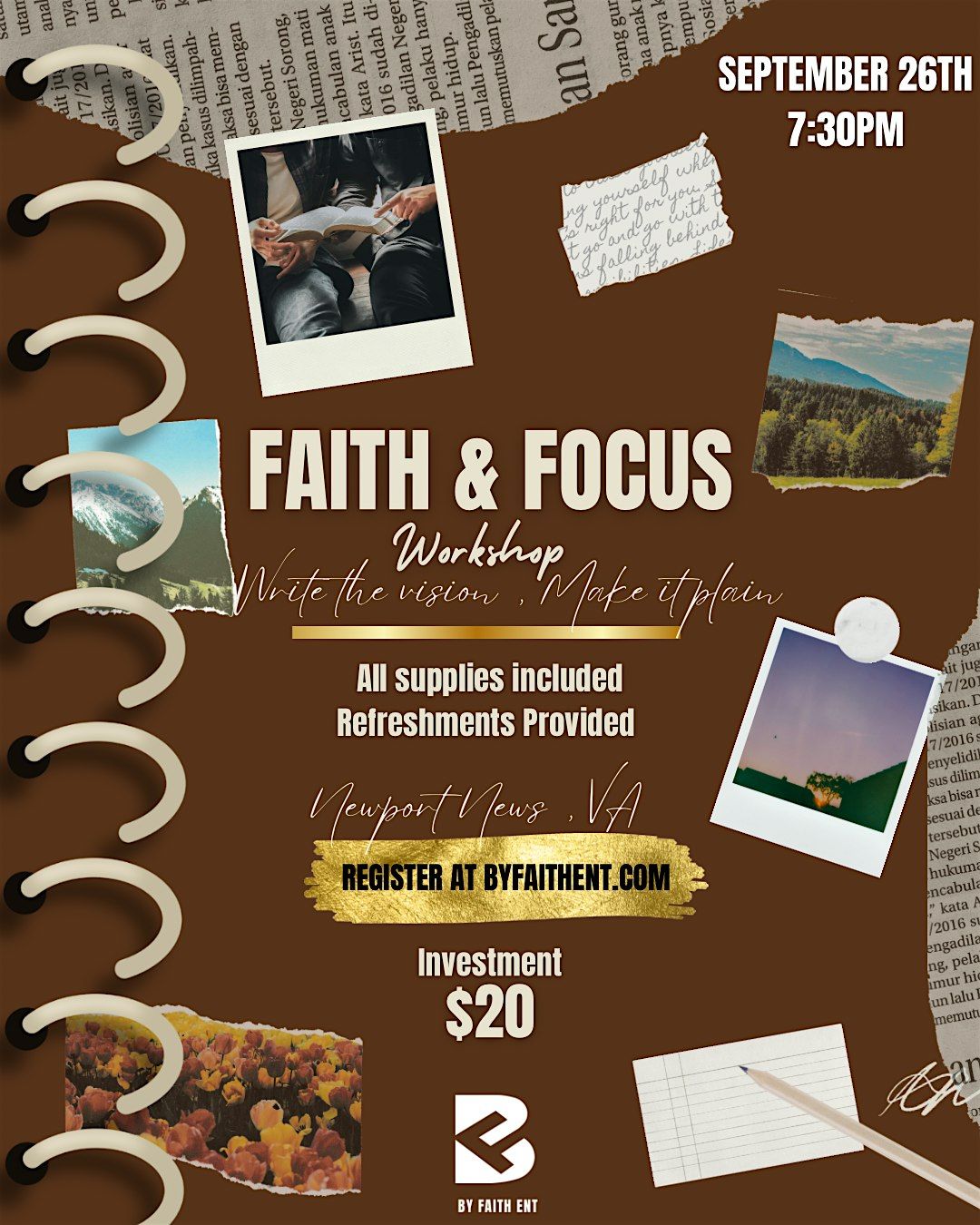 Faith & Focus Workshop