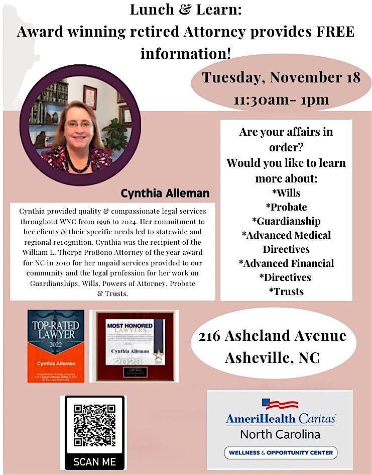 LUNCH N' LEARN: Are Your Affairs in Order? (FREE - Register for lunch)