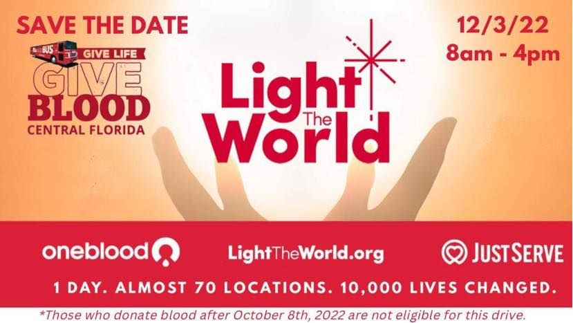 Light the World Blood Drive - Daytona Beach location