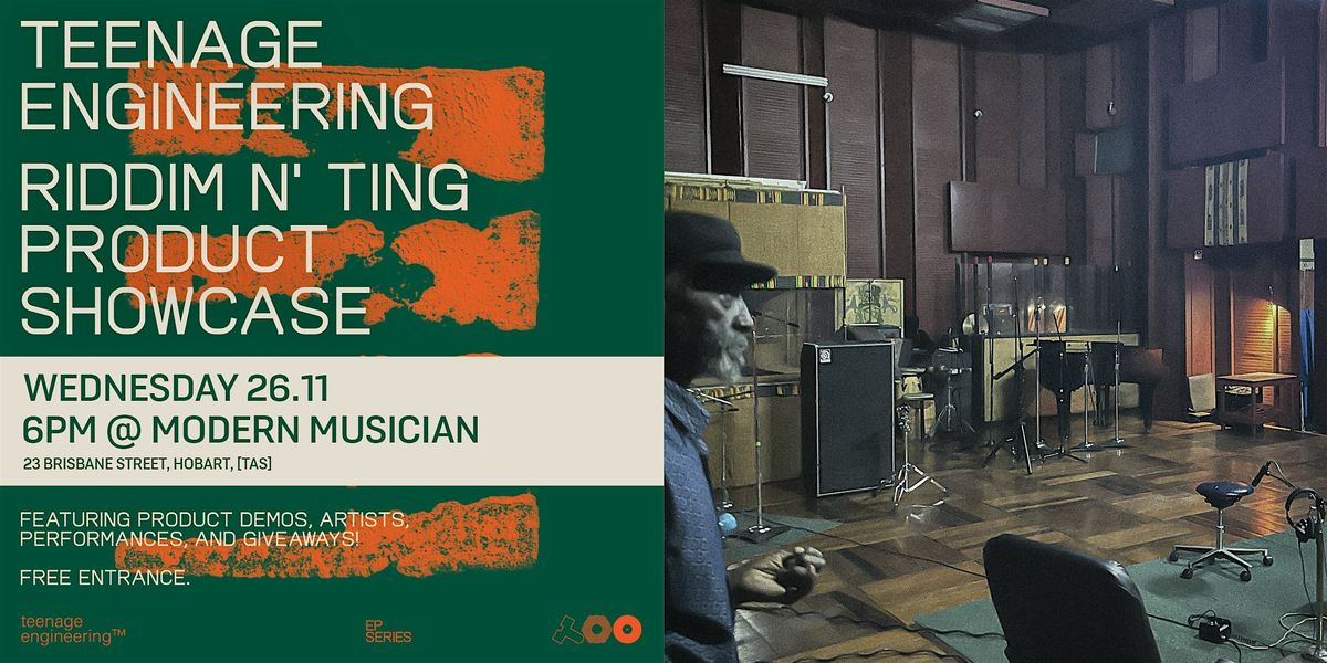 Teenage Engineering's Riddim n' Ting - Hobart In-Store Launch