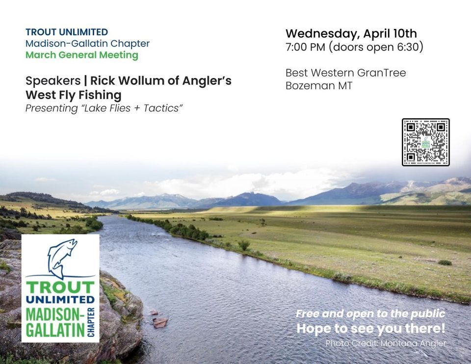 Madison Gallatin Trout Unlimited April General Meeting | Best Western ...