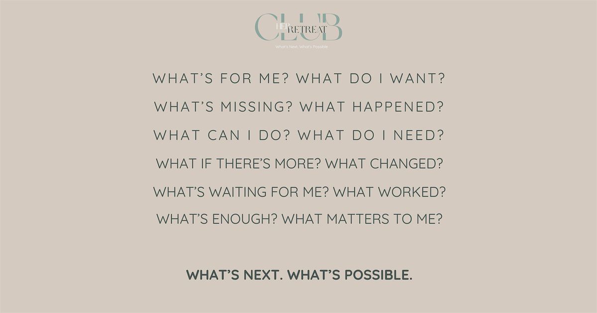 Her Retreat Club 1 Day Event (Nov 8th)