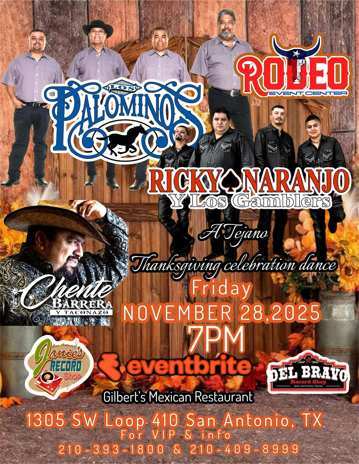 Los Palominos Tejano Thanksgiving