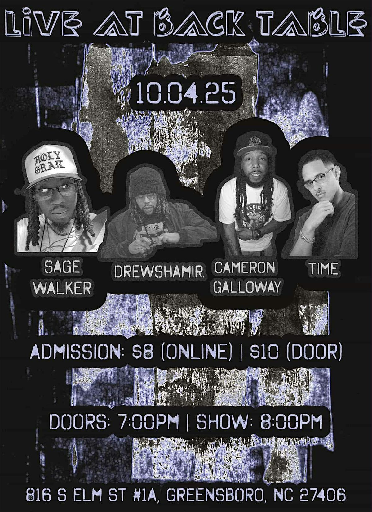 Sage Walker w\/ Drew Shamir, Cameron Galloway, and Time