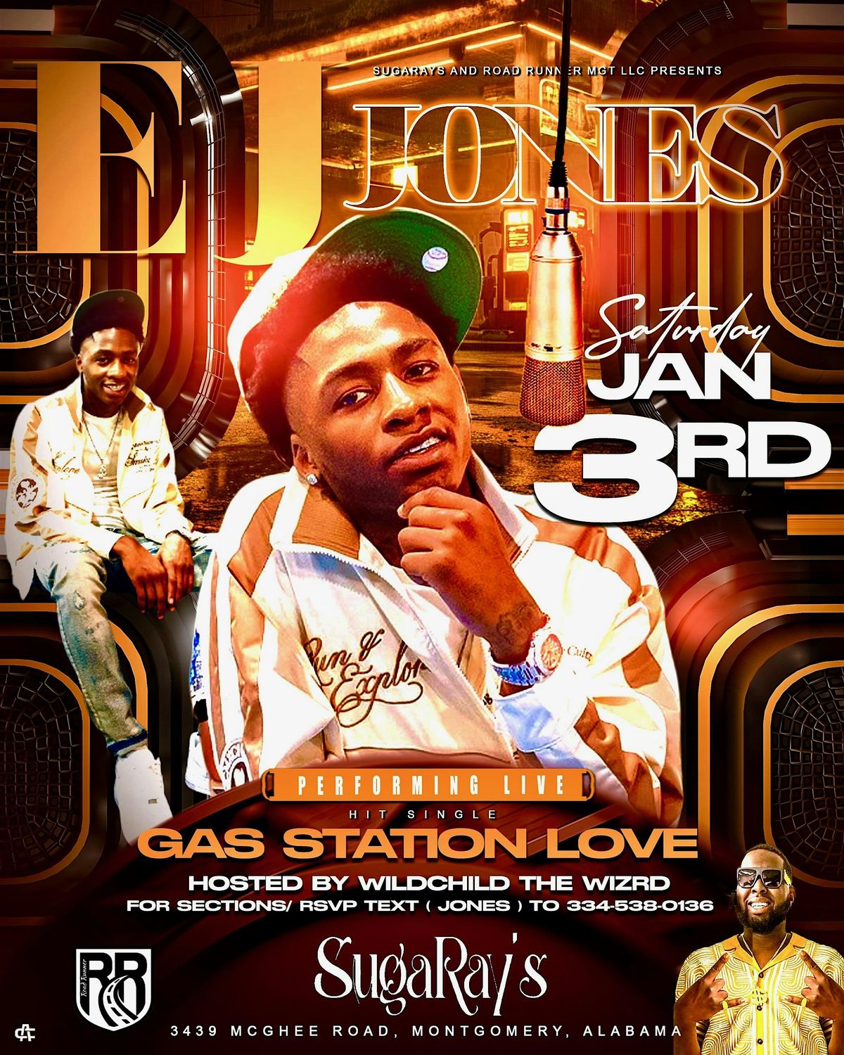 EJ JONES LIVE AT SUGARAYS JAN 3, 2026 Montgomery al