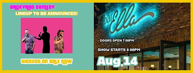 Standup Comedy Night at Bar Ella in PACIFIC BEACH on THURSDAY AUGUST 14