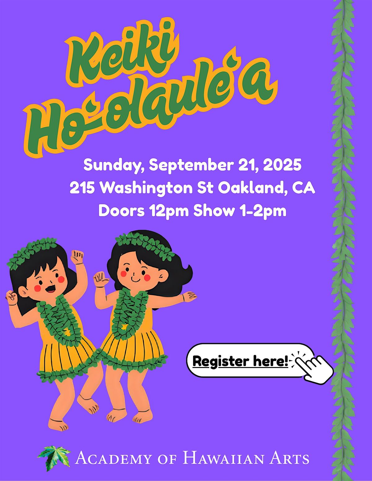 Academy of Hawaiian Arts- Keiki Ho'olaule'a