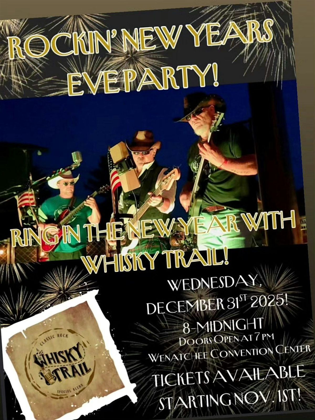 Classic Rockin' New Years Eve with Whiskey Trail 2025!