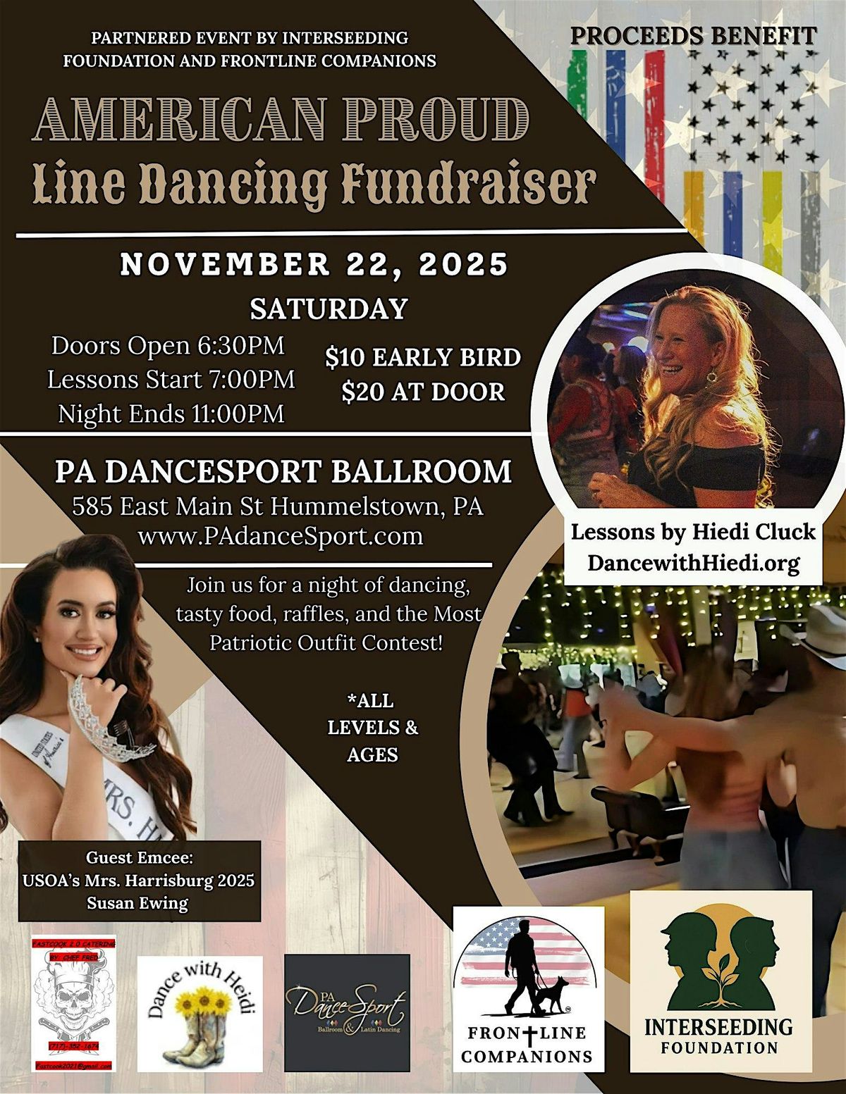 American Proud - Line Dancing Fundraiser for Vets & First Responders