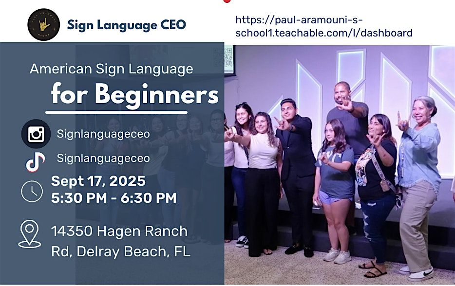 American Sign Language for Beginners!