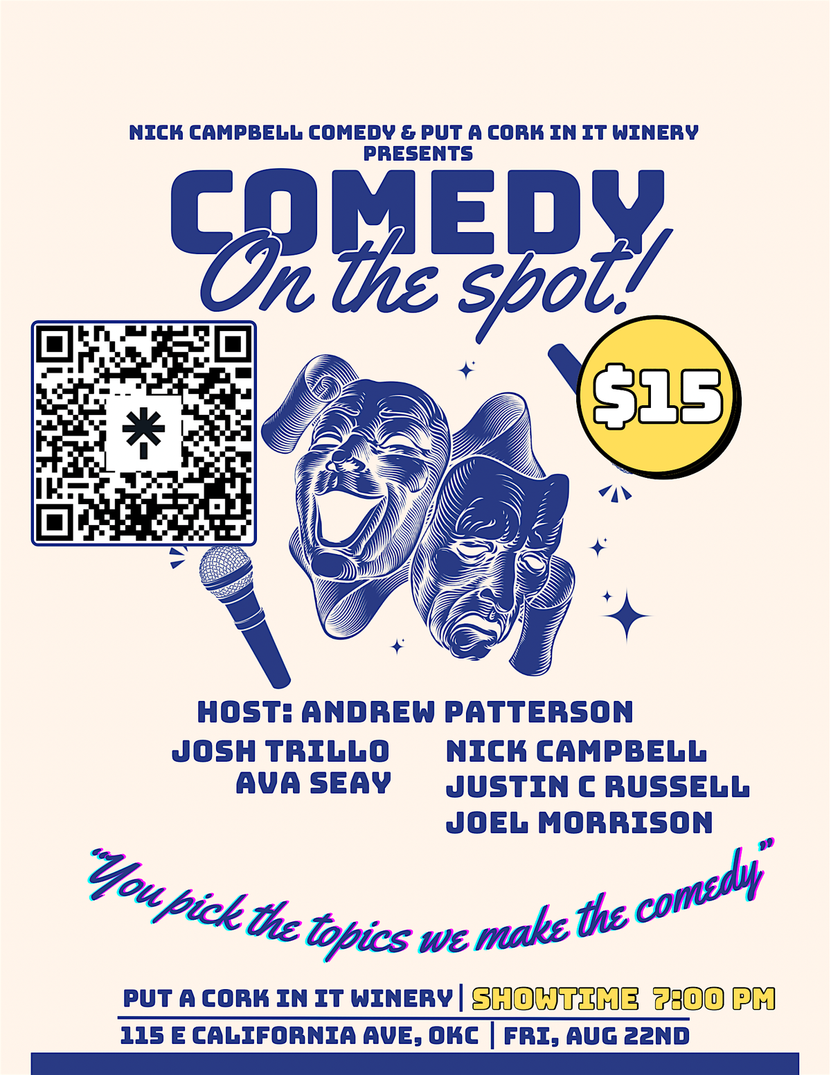 Put A Cork In It: Comedy On The Spot!