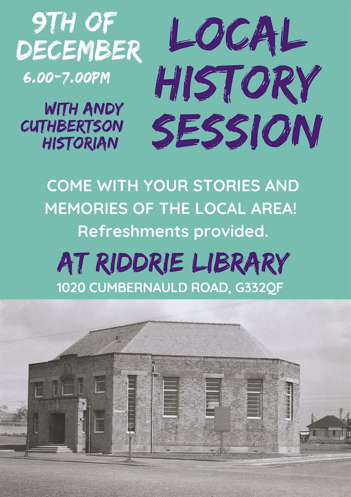 Local History @ Riddrie Library, East End of Glasgow