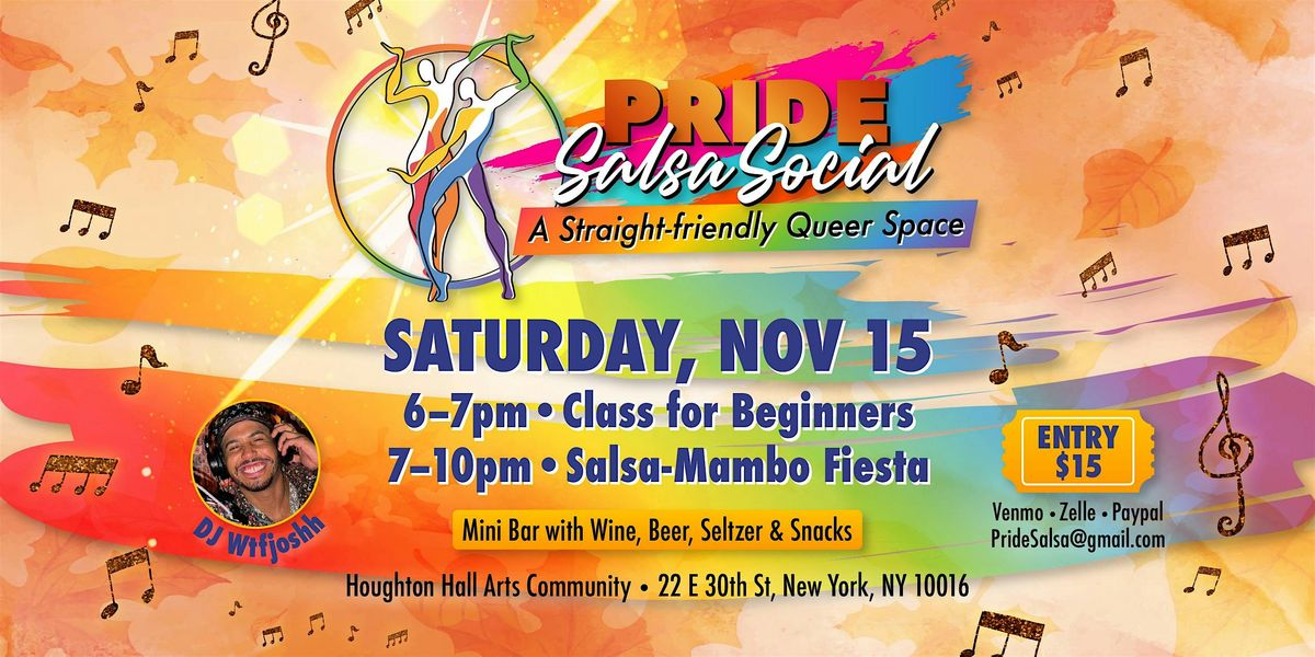 Pride Social November Edition + Beginner  Salsa  Class