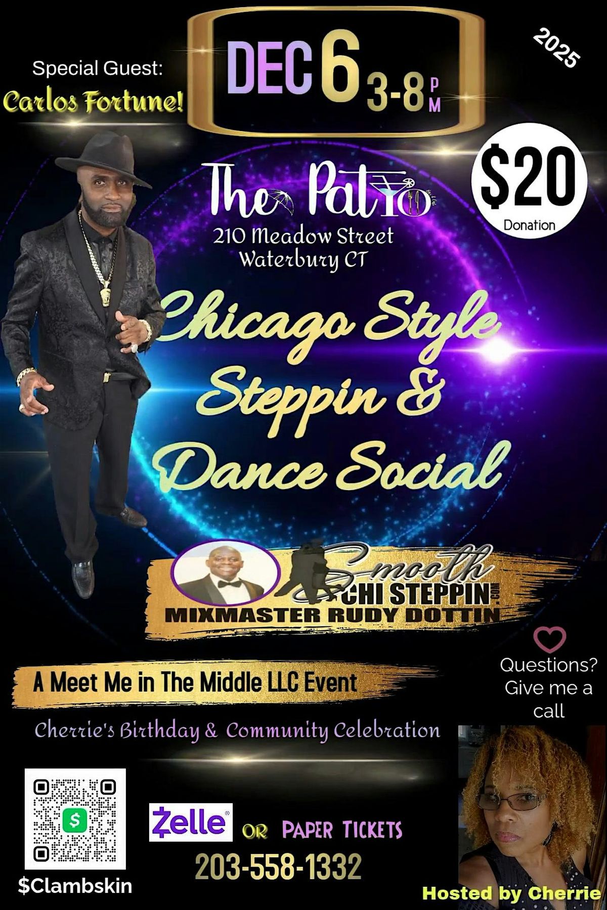 Chicago Style Steppin & Dance Social with Special Guest CARLOS FORTUNE!