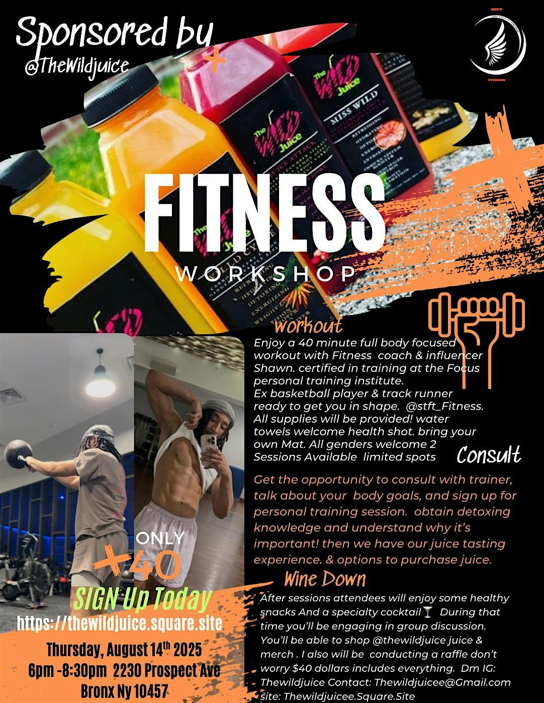 Wild juice Fitness workshop