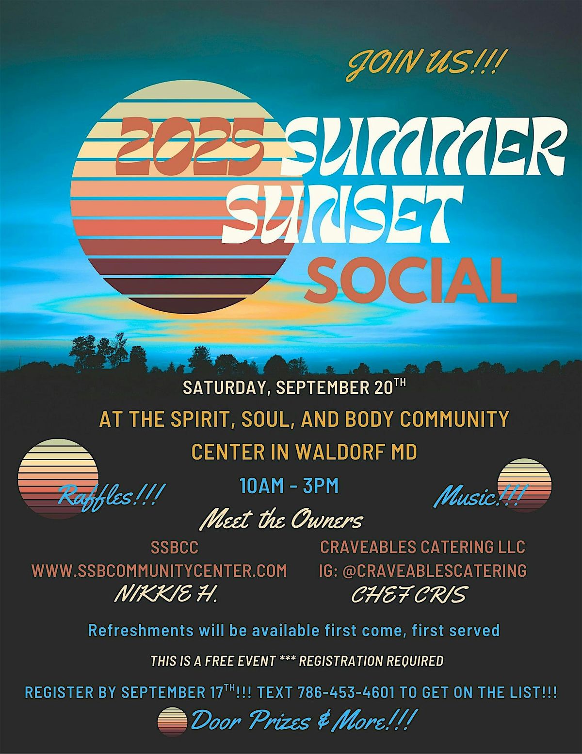 2025 SUMMER SUNSET SOCIAL