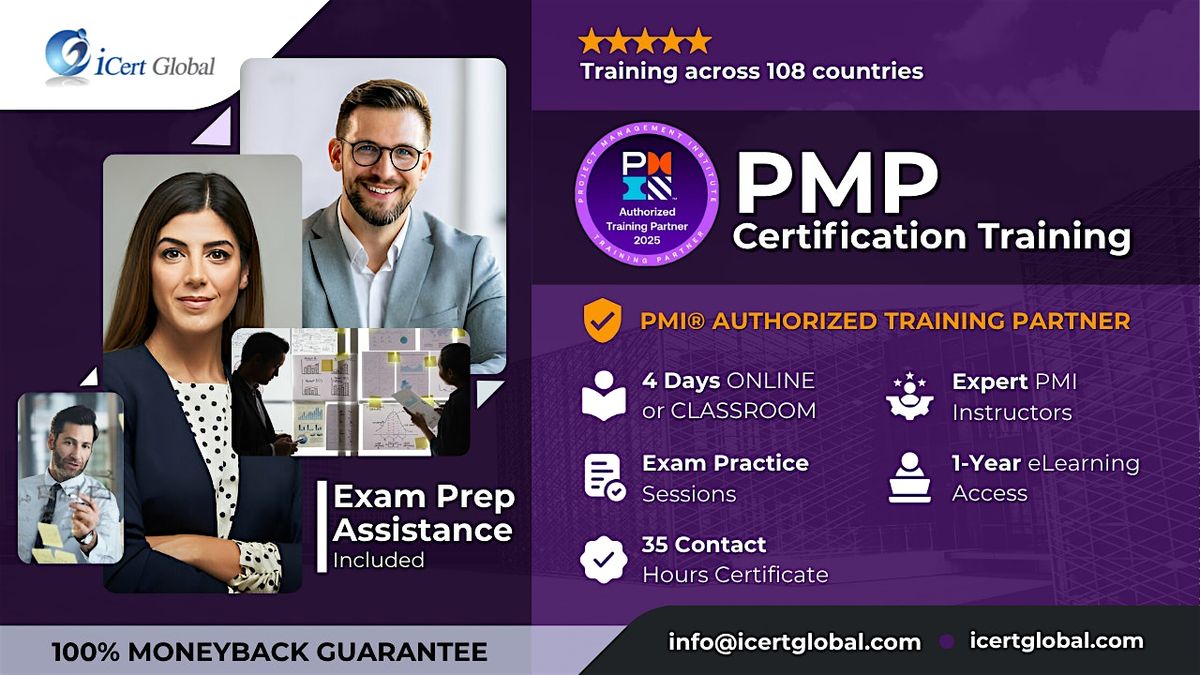 PMP Certification In-Person Training in Coronado, CA