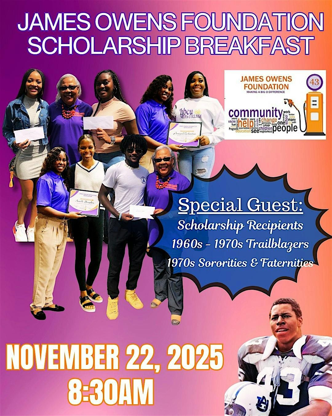 James Owens Foundation 2025 Scholarship Breakfast