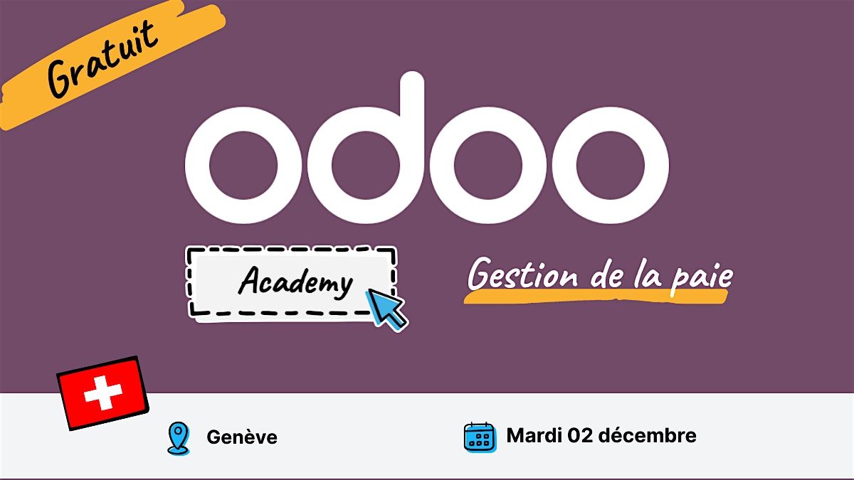 Odoo Academy Gestion de la paie - Gen\u00e8ve