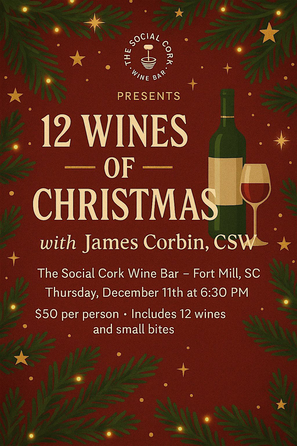 12 Wines of Christmas Tasting