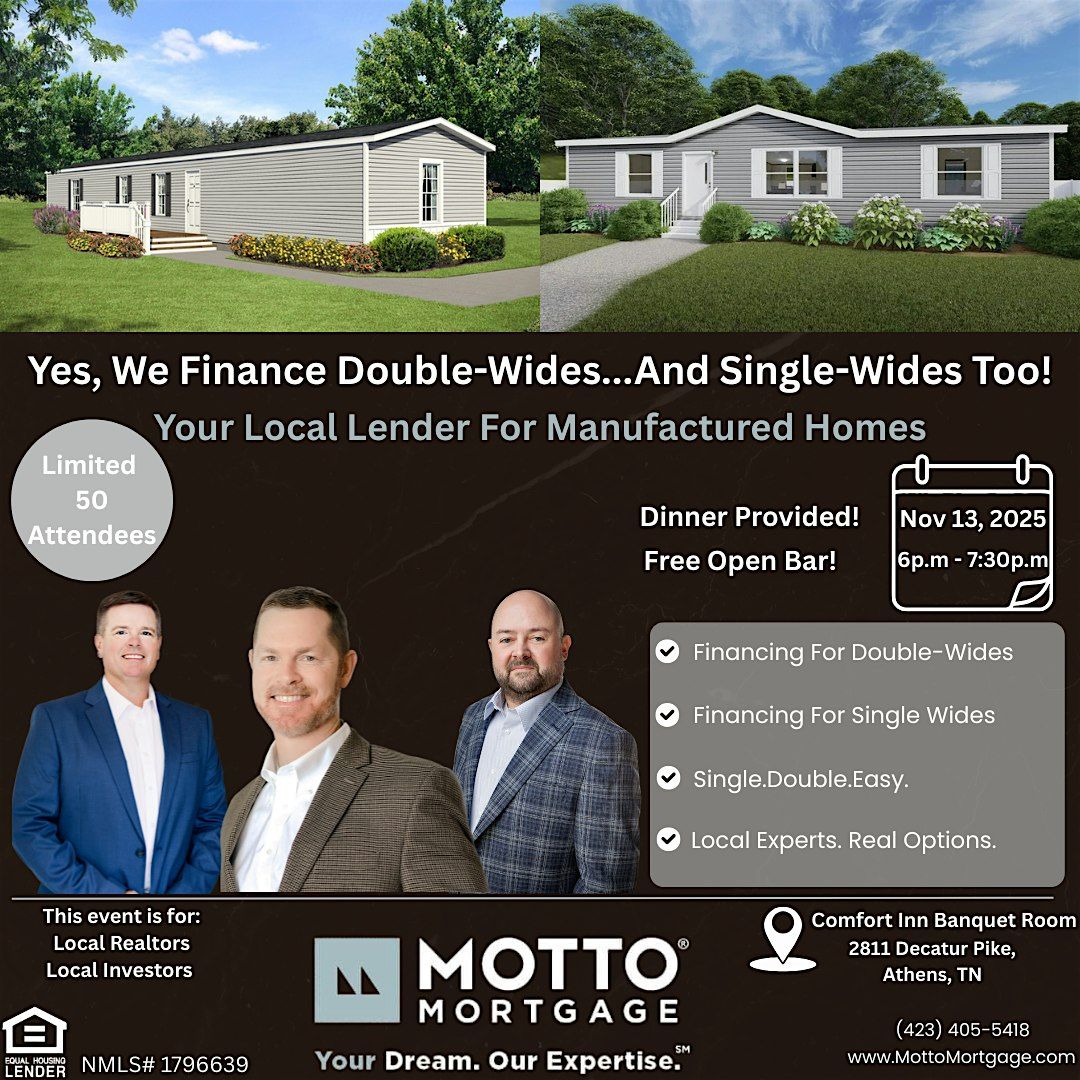 We Finance Double-Wides\u2026And Single-Wides-Too!