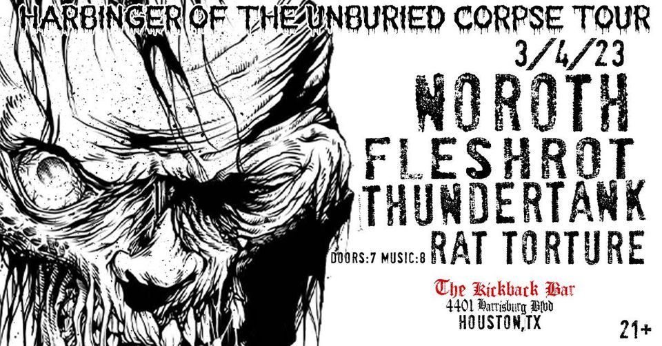 Harbinger of the Unburied Corpse TOUR feat Noroth, Fleshrot, Thundertank, Rat Torture The
