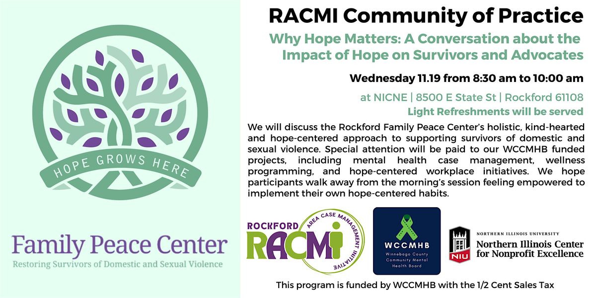 RACMI: Rockford Family Peace Center - Why Hope Matters