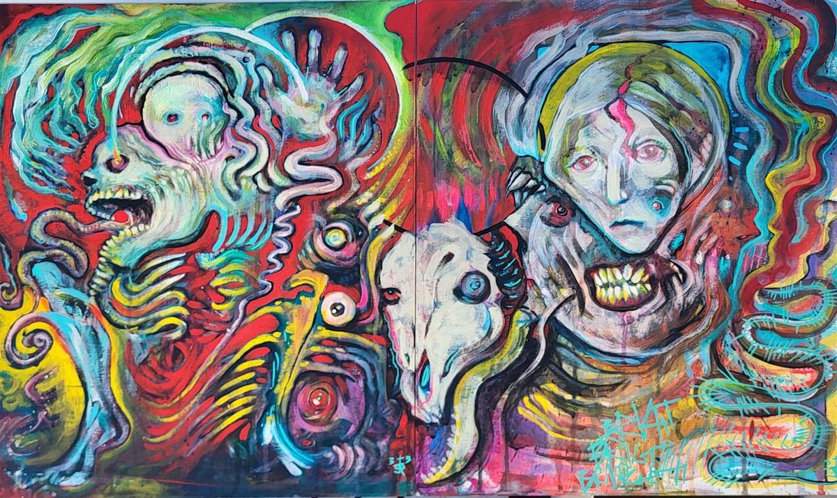 LET\u2019S SUMMON DEMONS! An Occult Automatic Painting Experience