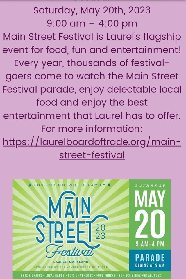 Laurel Main Street Festival 2025