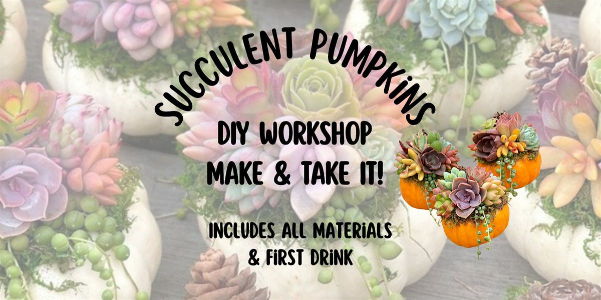Succulent Pumpkins, Make It N Take It!