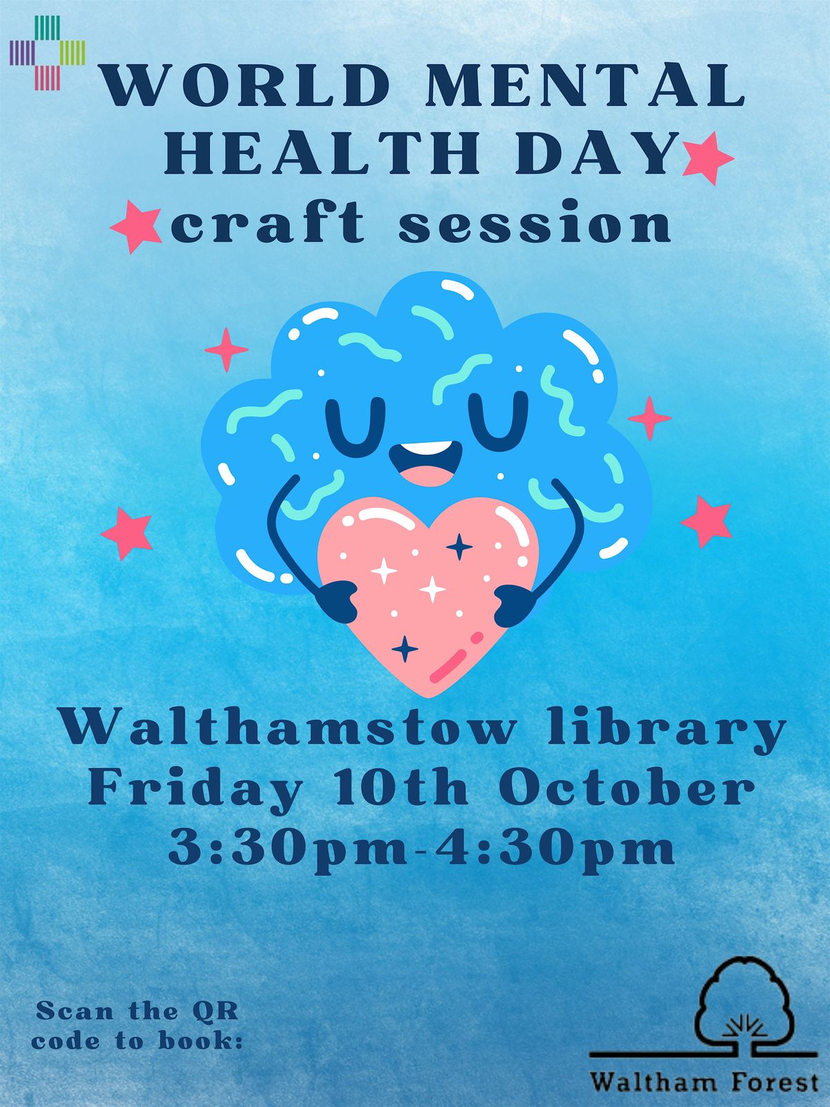 World Mental Health Day Kid's craft at North Chingford Library