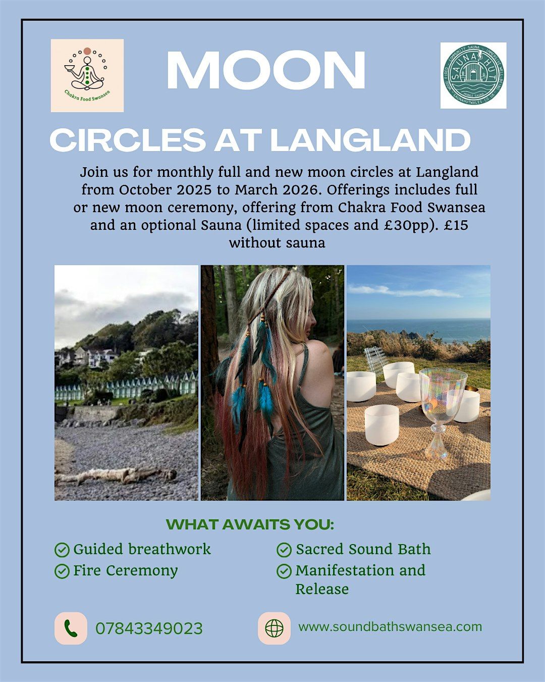 New Moon in Scorpio Circle at Langland (no sauna)
