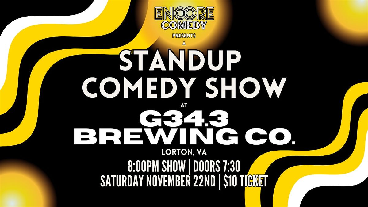 Standup Comedy at G34.3 Brewing Co! (Lorton, VA)