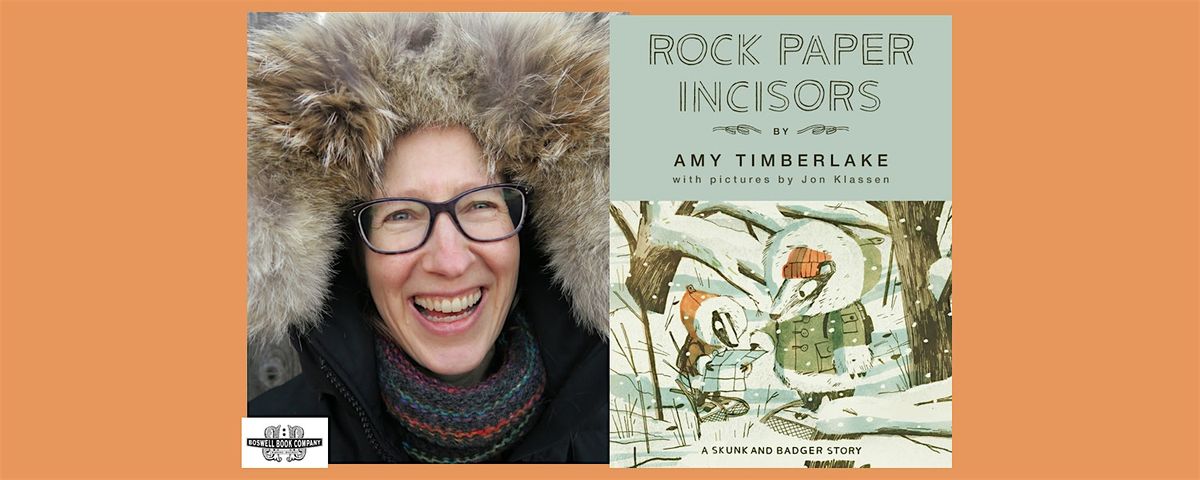 Amy Timberlake, author of ROCK PAPER INCISORS- an in-person Boswell event