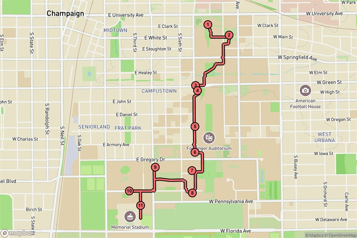 Urbana Audio Tour: Innovation, Chimes & Champions of Champaign County