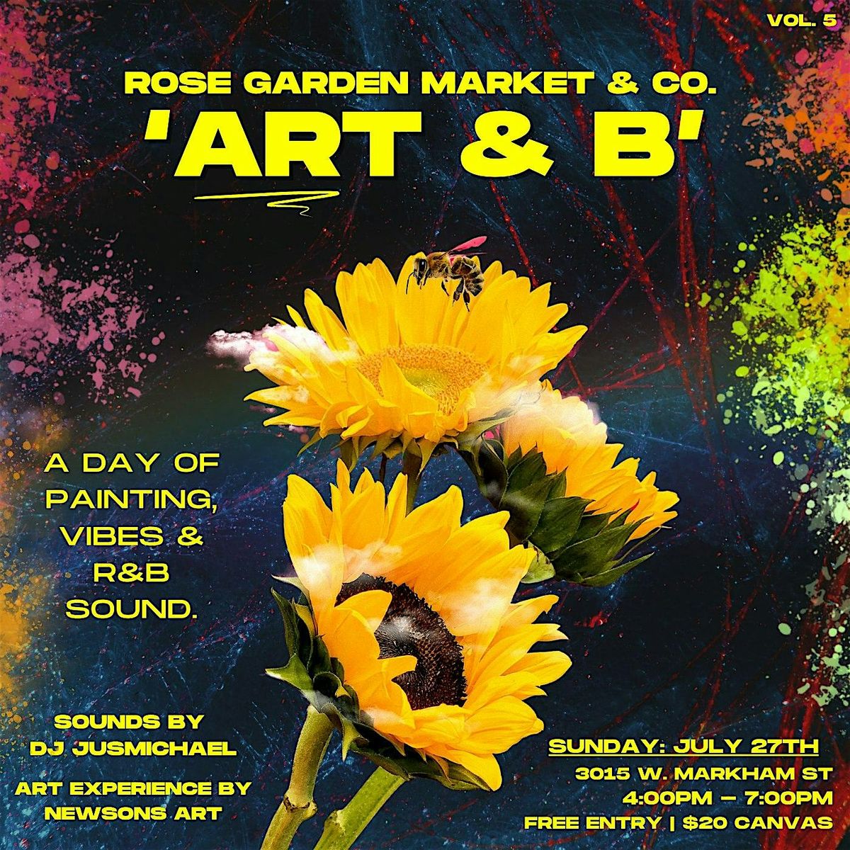 Art & B @ The Garden - Live DJ & Guided Painting!