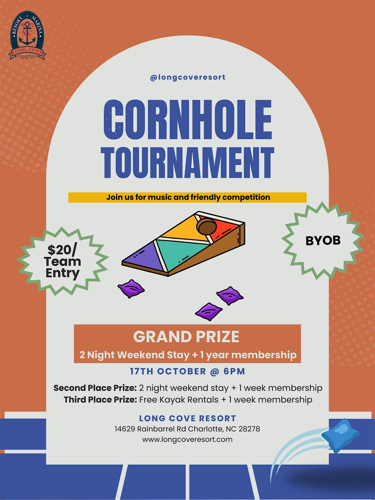 Cornhole Tournament at Long Cove Resort