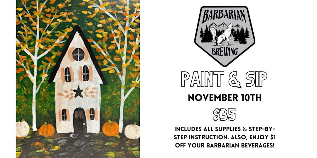 Paint and Sip at Barbarian Brewing in Garden City, ID