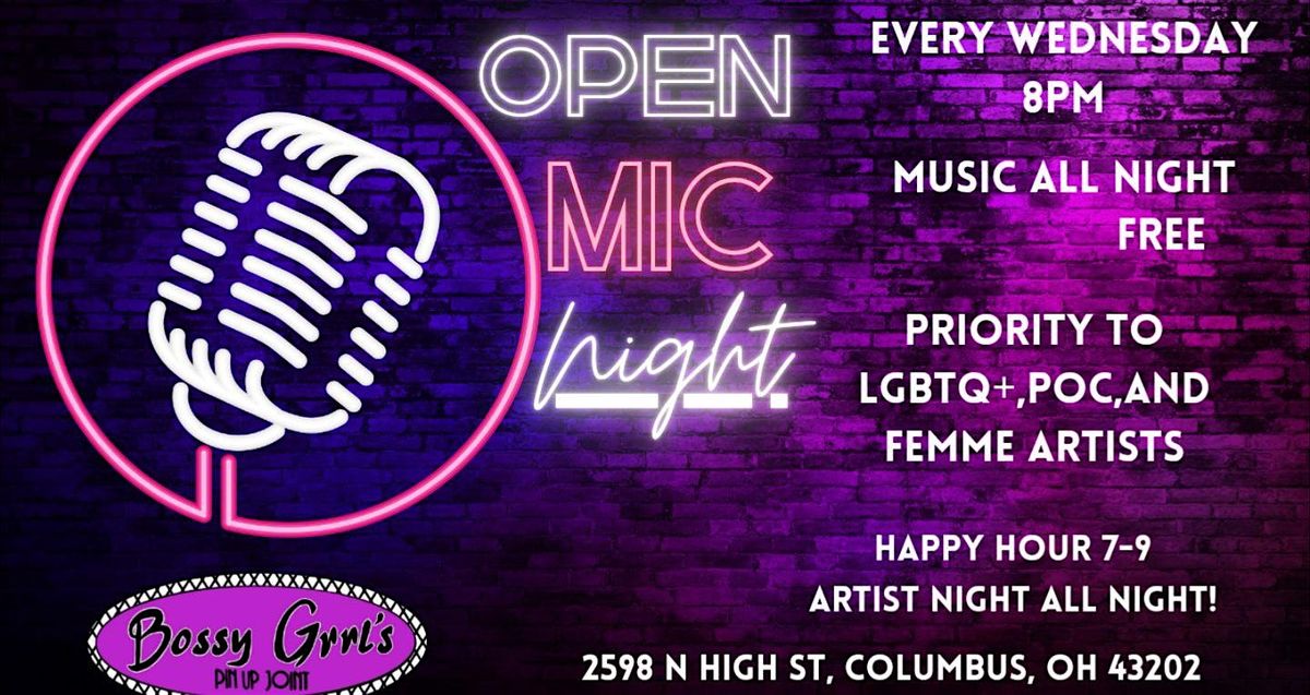 Open Mic at Bossy Grrl's Pinup Joint