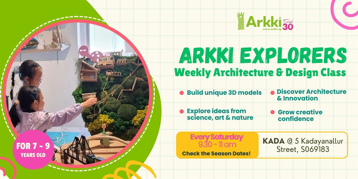Weekly Architecture & Design Class - for 7-9y.o. Explorers