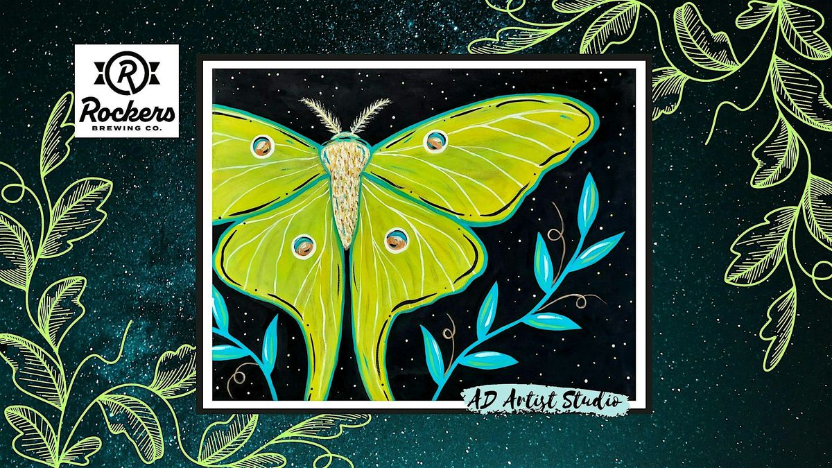 Luna Moth Paint & Pints