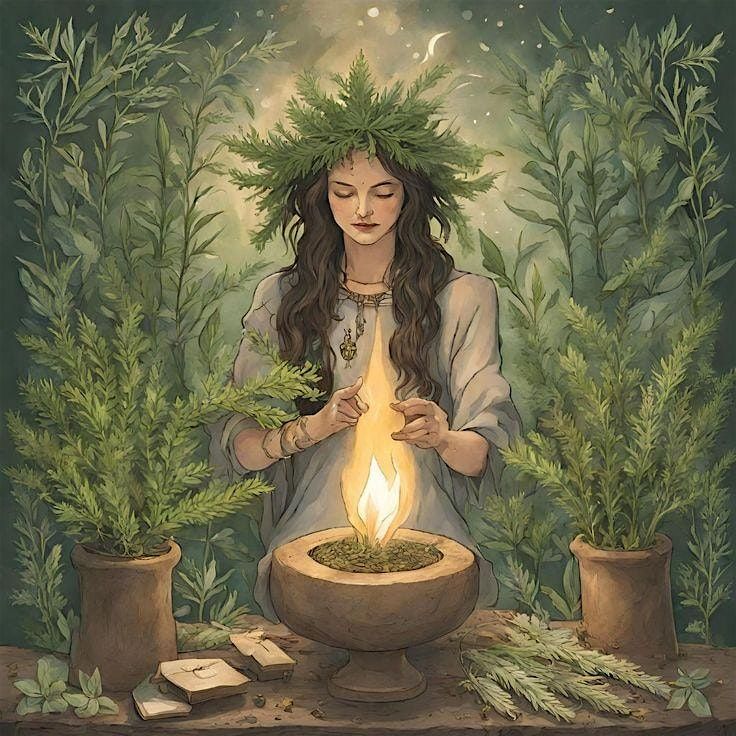 Samhain Mugwort Ceremony and Sound Journey