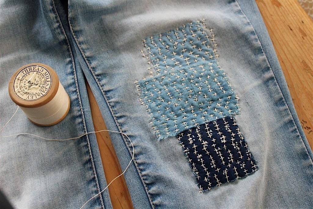 Sweet Stitches: Sashiko Mending with Natural Dyes