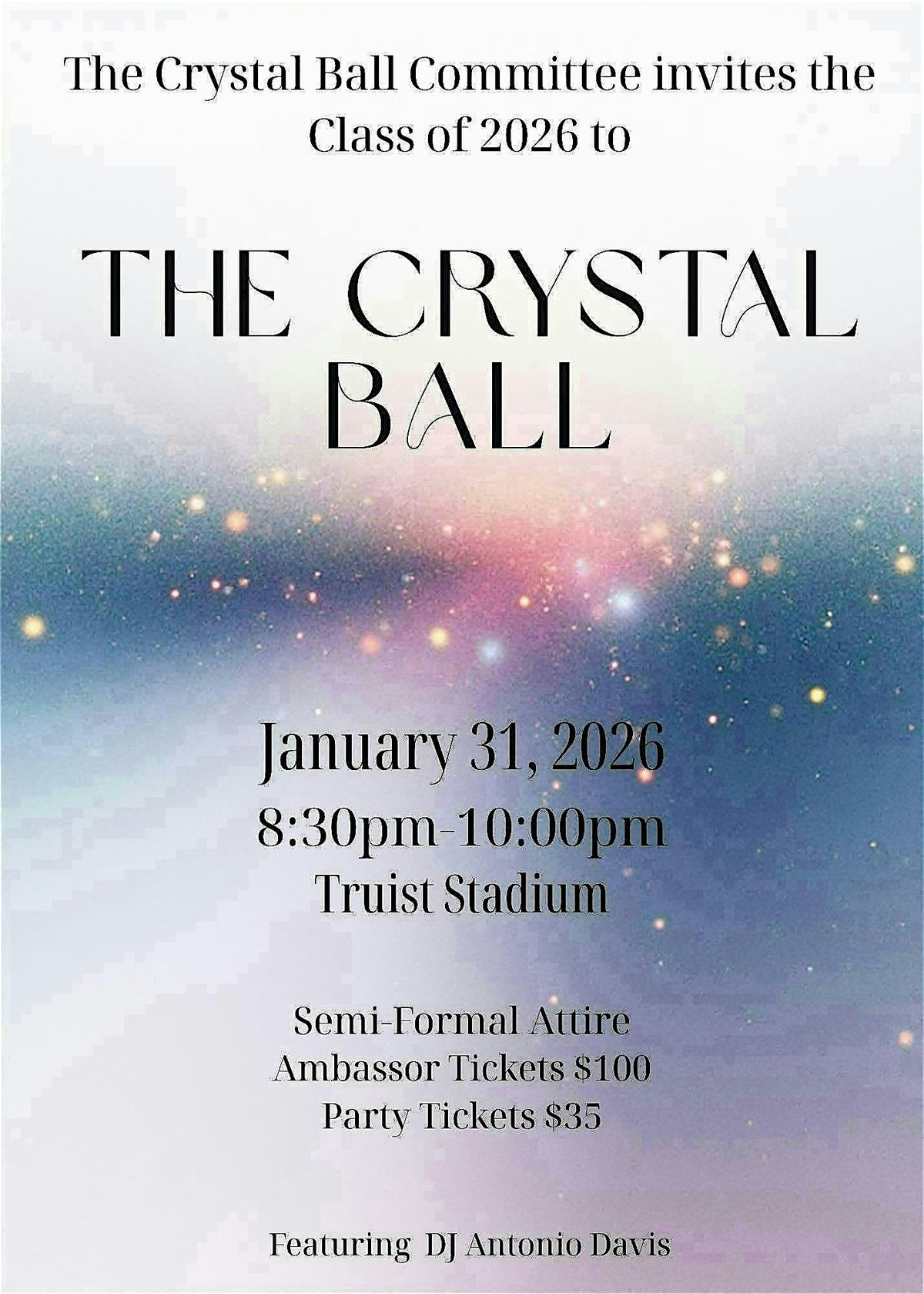 A special event for all High School Seniors from the Class of '26!