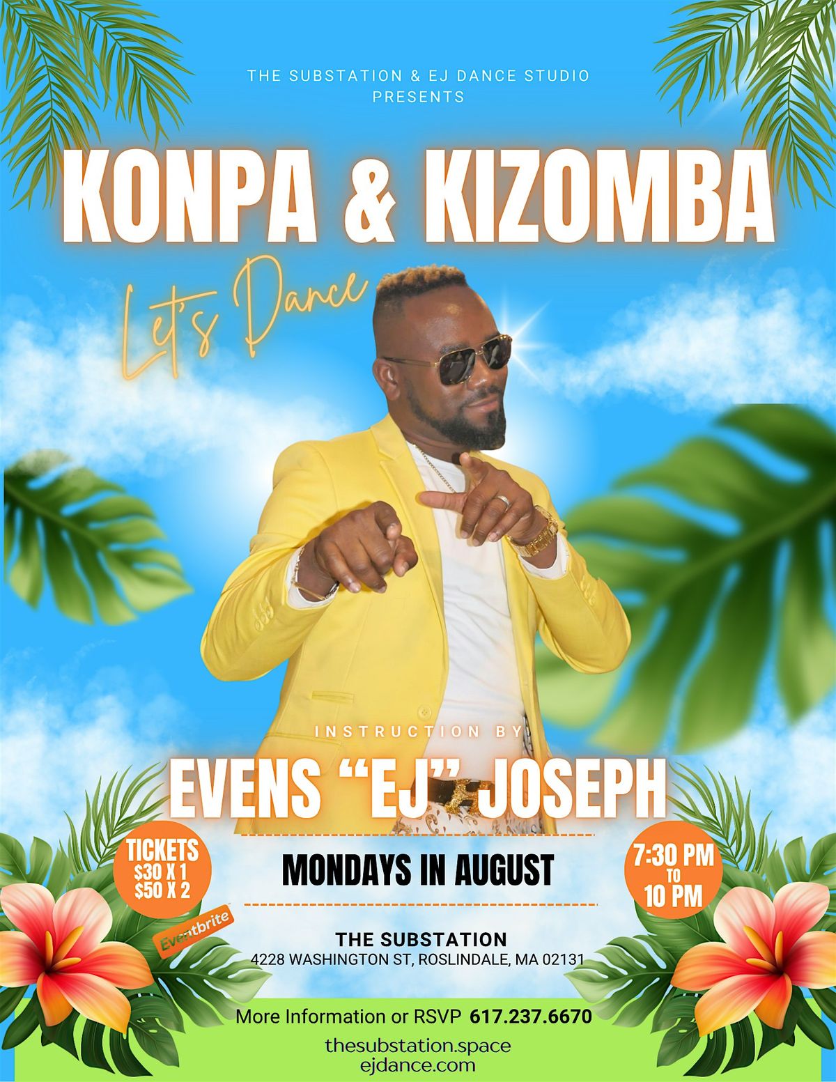 KONPA AND KIZOMBA DANCE WORKSHOP AT THE SUBSTATION!