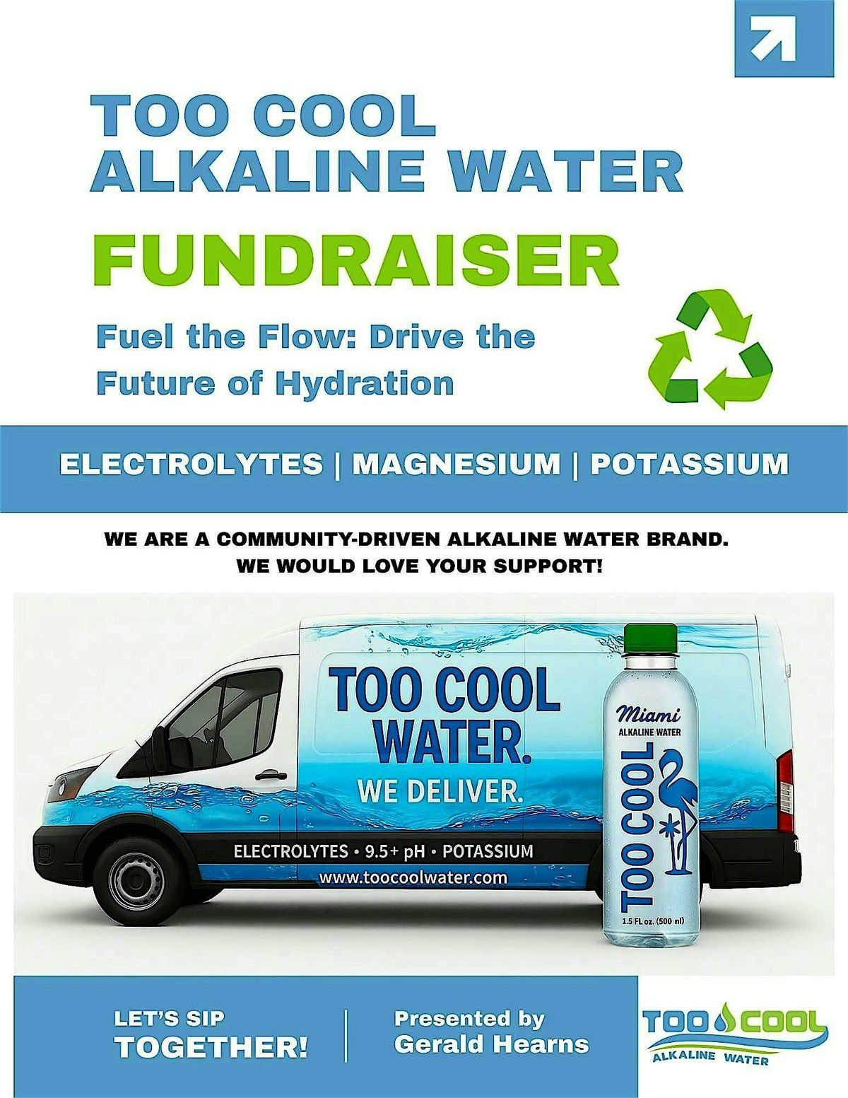 Hydrate the Future: Too Cool Alkaline Water Fundraiser at Riviera Beach ...