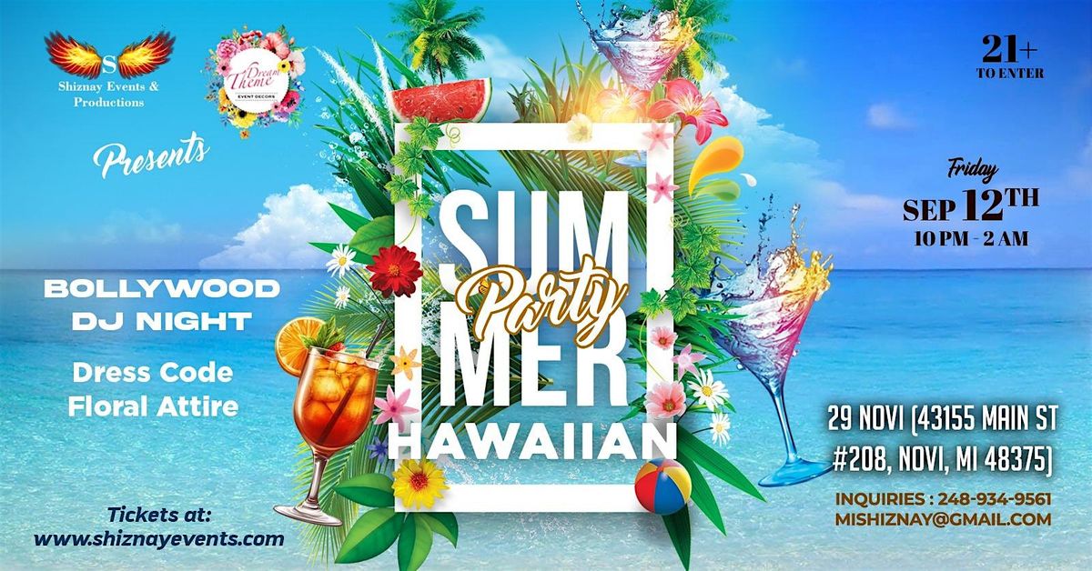 Summer Hawaiian Party - Bollywood DJ Night