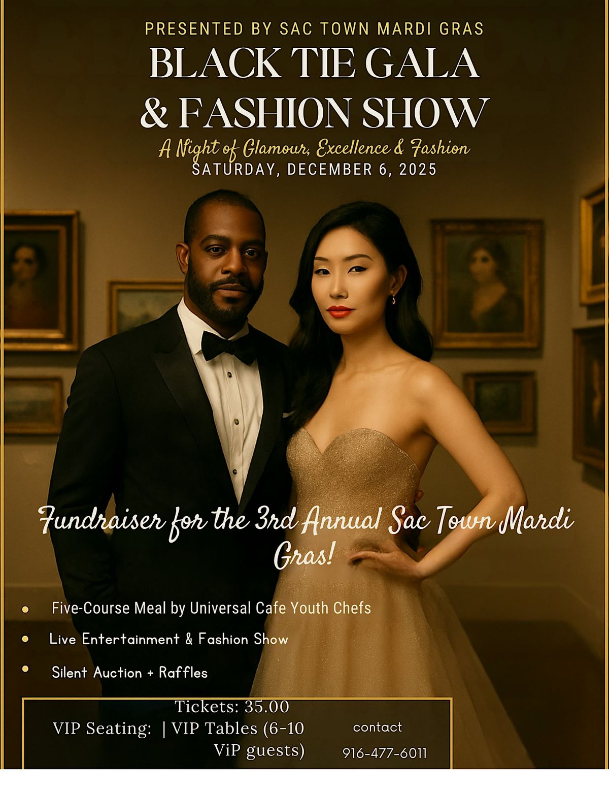 Black Tie  Gala Fashion Show & Art Exhibit Fundraiser.