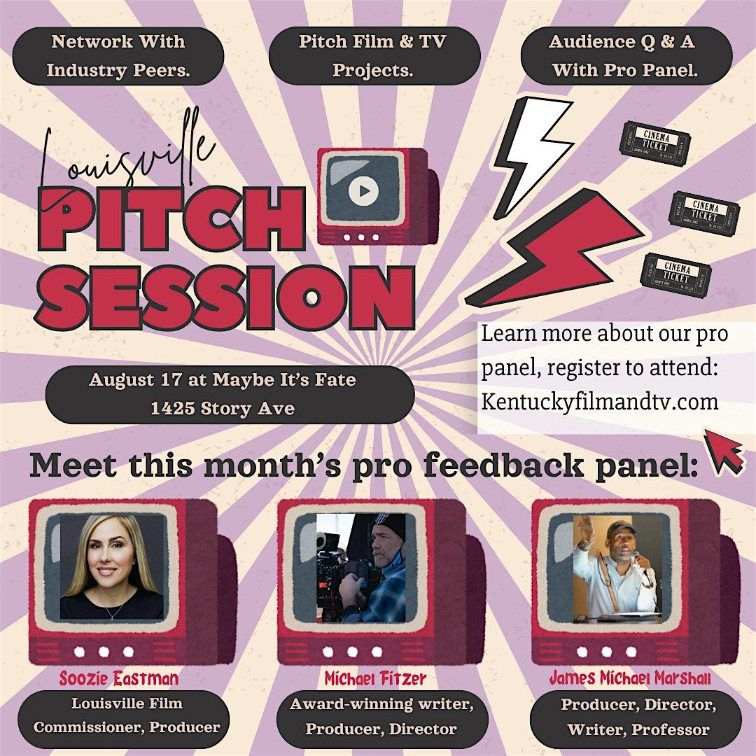 August 17 Louisville Film, TV and media pitch sessions