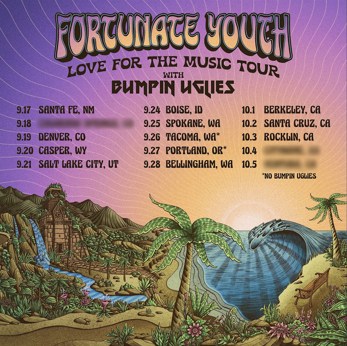 LOVE FOR THE MUSIC TOUR VIP EXPERIENCE - Santa Cruz, CA
